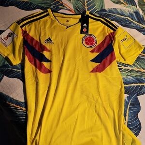 ADIDAS Men’s 2018 Colombia National Team Fútbol Jersey, Size XL, NEW WITH TAG